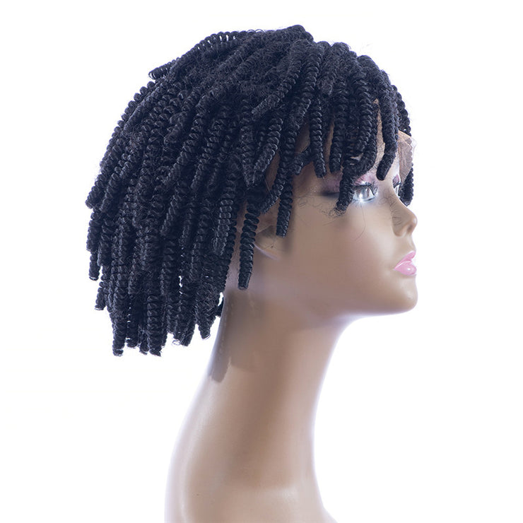 Synthetic Hair Kinky Curl Lace Front Wigs Left Part | JYL HAIR
