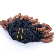 Synthetic Hair Kinky Curl Ombre Color Clips-in Hair | JYL HAIR