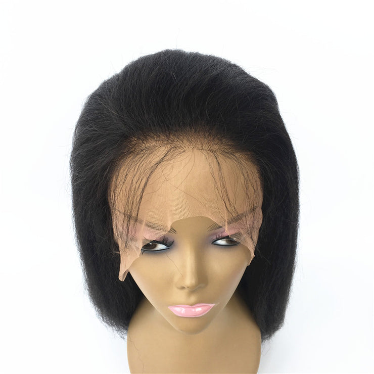 Italian Yaki 360 Lace Wigs Brazilian Human Hair 180% Density | JYL HAIR