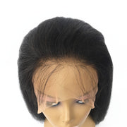 Italian Yaki Lace Front Wigs Brazilian Human Hair Pre-plucked | JYL HAIR