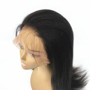 Italian Yaki Lace Front Wigs Brazilian Human Hair Pre-plucked | JYL HAIR