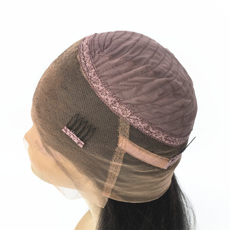 Italian Yaki 360 Lace Wigs Brazilian Human Hair 180% Density | JYL HAIR
