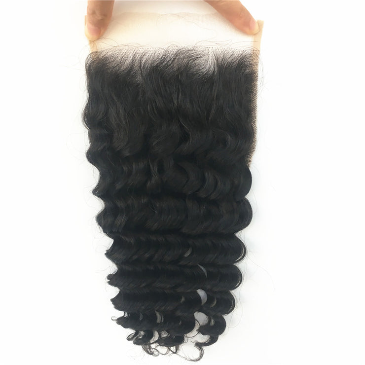 Deep Wave 5X5 HD Lace Closure Brazilian Human Virgin Hair | JYL HAIR