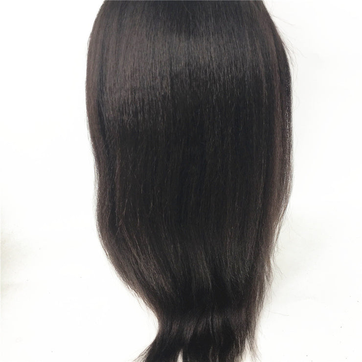 Silk Top Italian Yaki Brazilian Human Hair Glueless Wig 130% Density | JYL HAIR