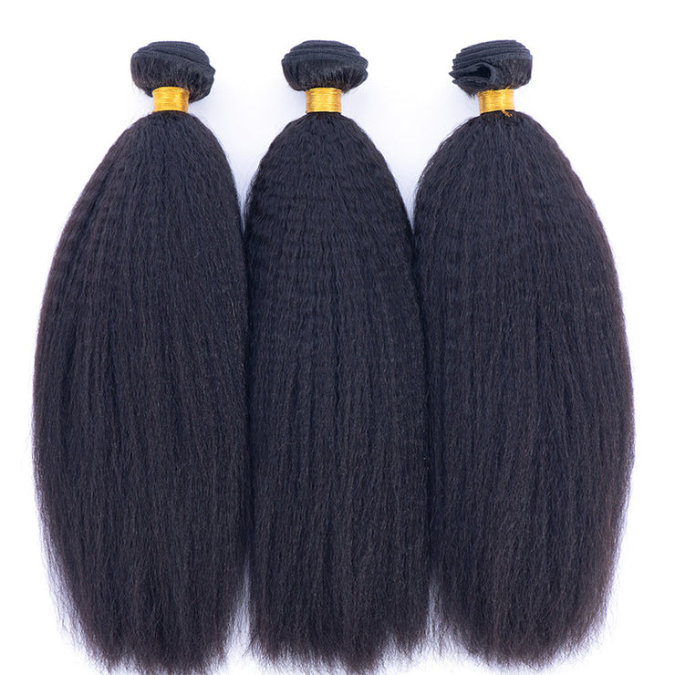 Italian Yaki Brazilian Human Hair Bundles Machine Wefts 3PCS 100g/PC | JYL HAIR