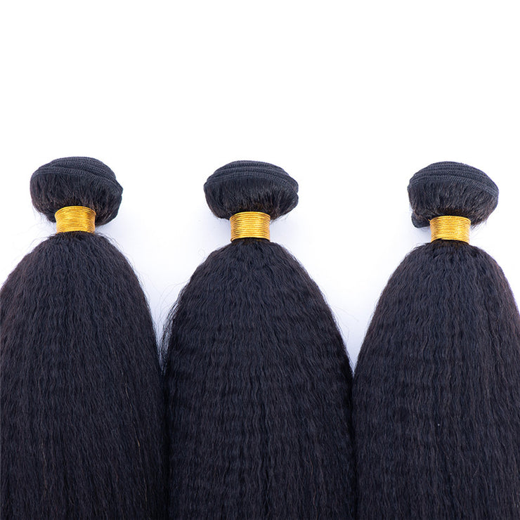 Italian Yaki Brazilian Human Hair Bundles Machine Wefts 3PCS 100g/PC | JYL HAIR