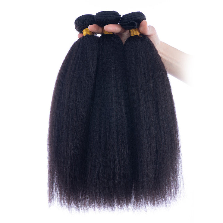 Italian Yaki Brazilian Human Hair Bundles Machine Wefts 3PCS 100g/PC | JYL HAIR