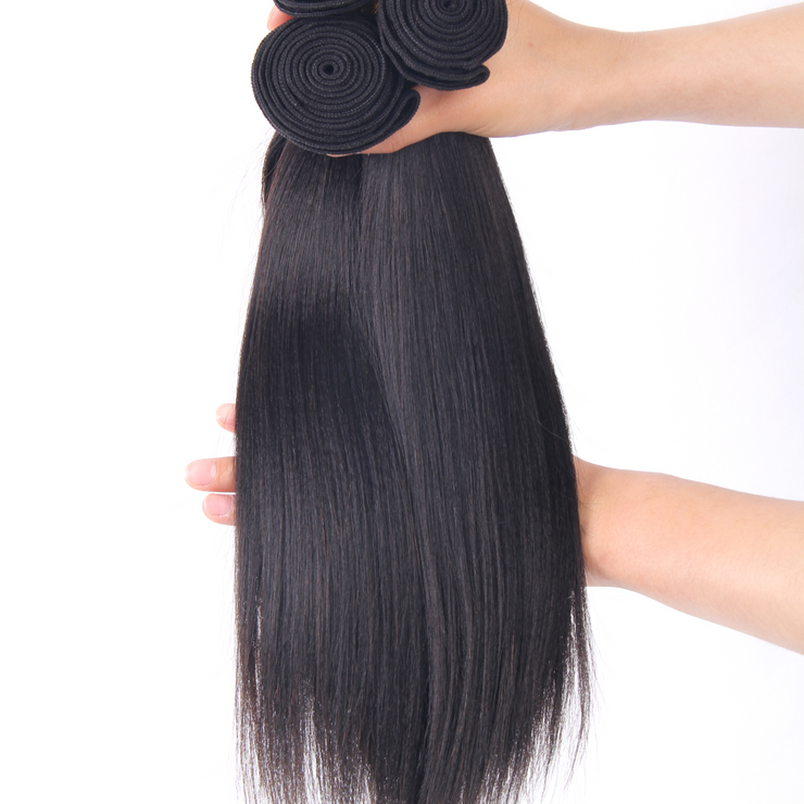 Yaki Brazilian Human Hair Bundles Machine Wefts 3PCS 100g/PC | JYL HAIR