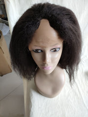 12‘’ #1b Italian yaki U part wig