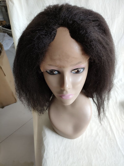 12‘’ #1b Italian yaki U part wig