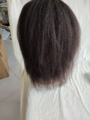 12‘’ #1b Italian yaki U part wig