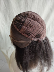 12‘’ #1b Italian yaki U part wig