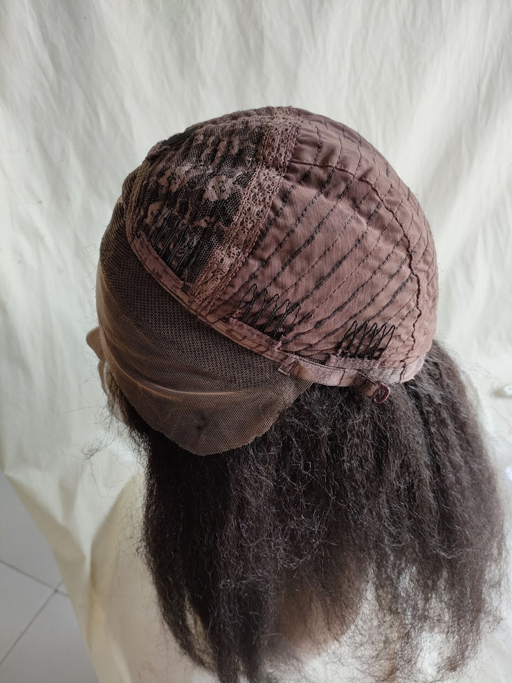 12‘’ #1b Italian yaki U part wig