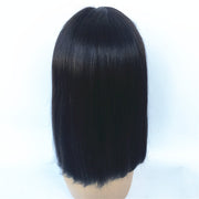 Middle Part Straight Brazilian Human Hair Center Part Bob Wig | JYL HAIR