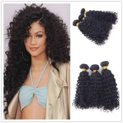 Curly Hair Bundles Brazilian Human Hair Machine Wefts 3PCS 100g/PC | JYL HAIR