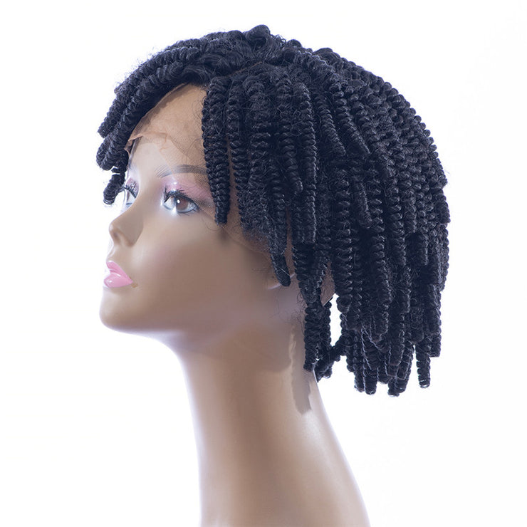 Synthetic Hair Kinky Curl Lace Front Wigs Left Part | JYL HAIR