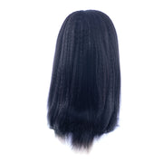 Synthetic Hair Kinky Straight Lace Front Wigs Left Part | JYL HAIR