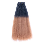 Synthetic Hair Kinky Straight Ombre Color Clips-in Hair | JYL HAIR