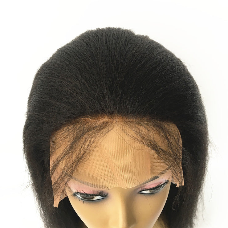 Silk Top Italian Yaki Lace Front Wigs Brazilian Human Hair | JYL HAIR