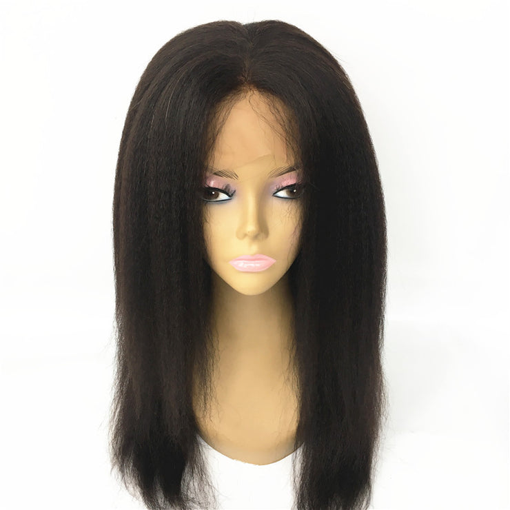 Silk Top Italian Yaki 360 Wigs Brazilian Human Hair 180% Density | JYL HAIR