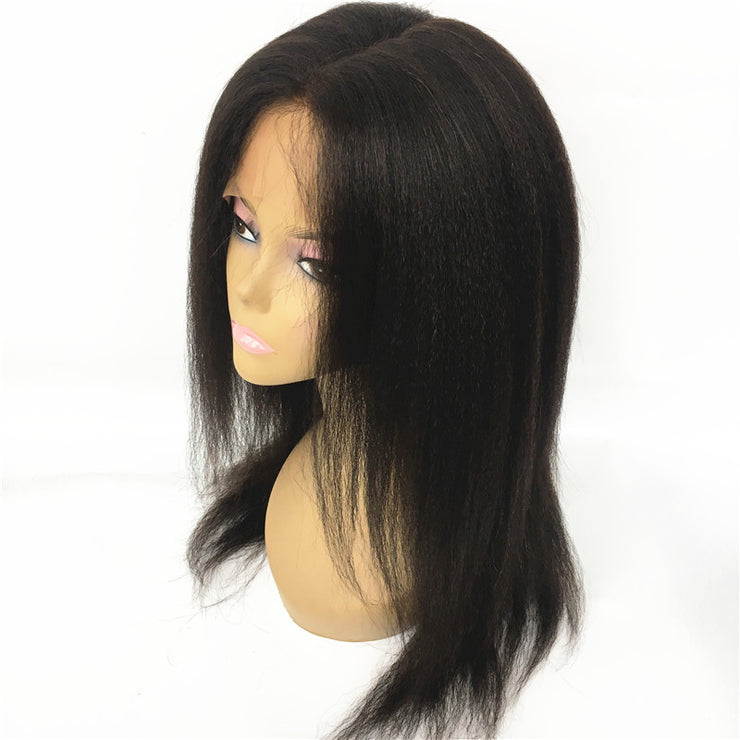Silk Top Italian Yaki 360 Wigs Brazilian Human Hair 180% Density | JYL HAIR