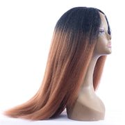 Synthetic Hair Kinky Straight Ombre Color Lace Front Wigs | JYL HAIR