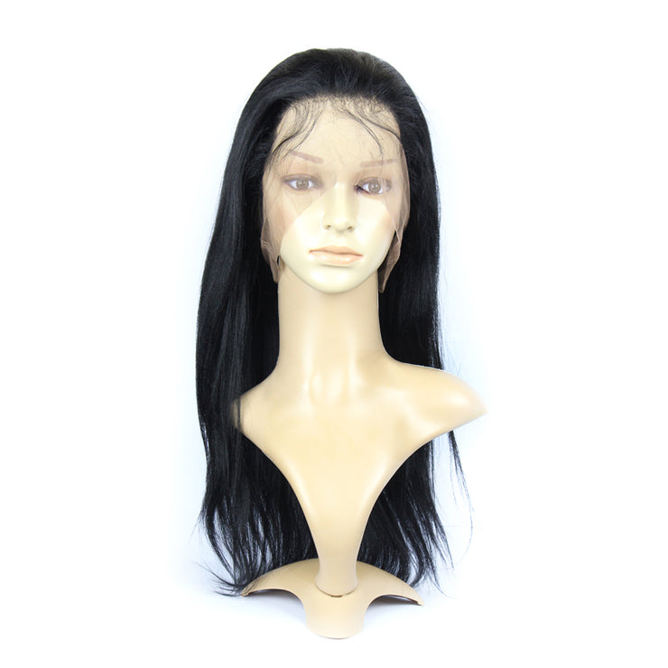 Silk Top Yaki Brazilian Human Hair Full Lace Glueless Wig | JYL HAIR