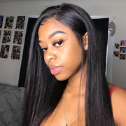 Yaki Glueless Full Lace Wig Brazilian Human Virgin Hair 130% Density | JYL HAIR